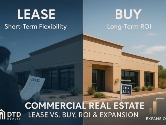 commercial real estate lease vs buy Arizona